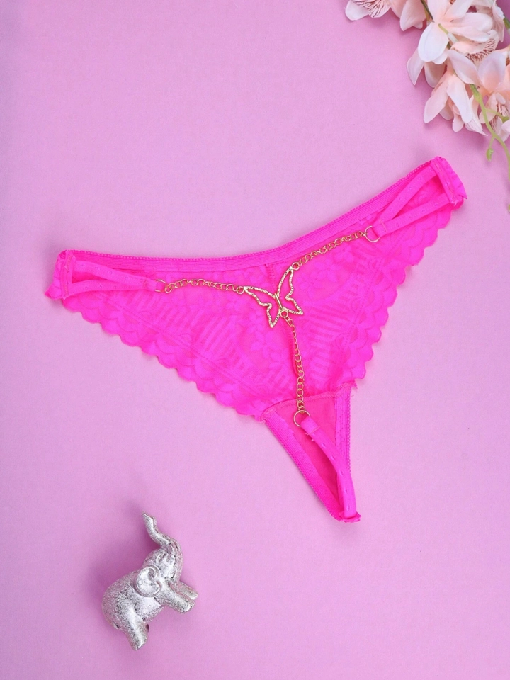 Calcinha Borboleta joia Pink - 1