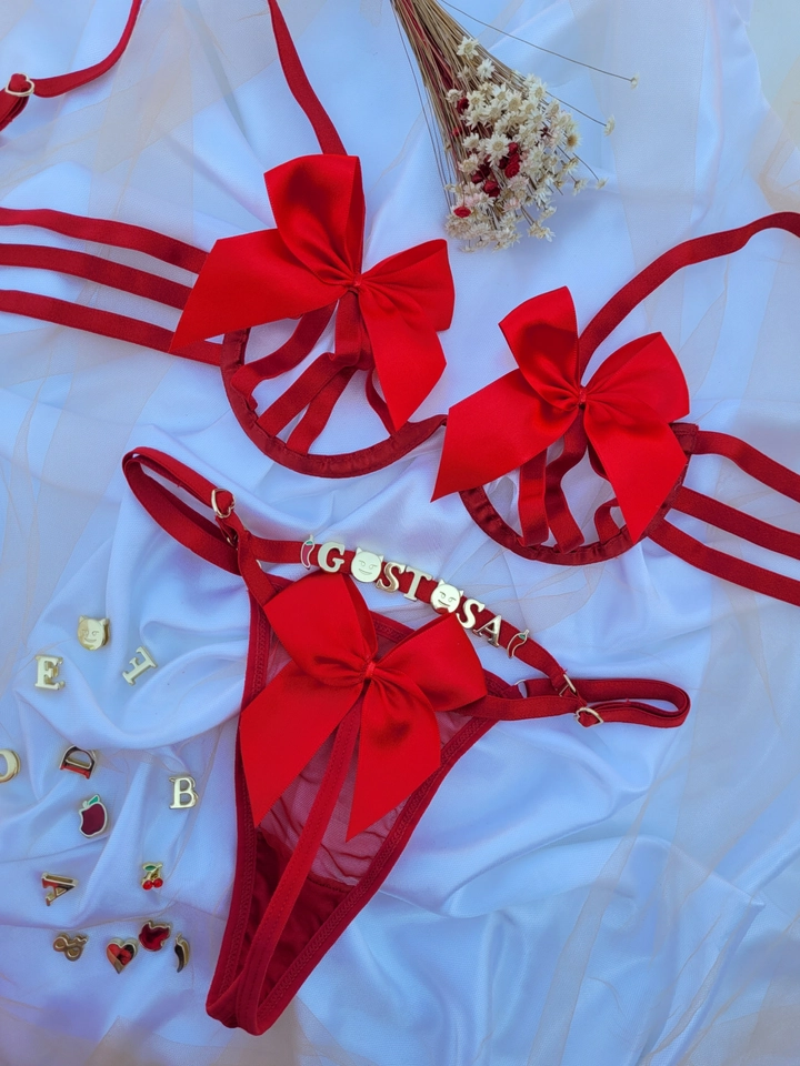 Conjunto Personalizar Laço Vermelho - 1