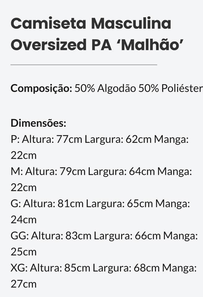 OVERSIZED MALANDRAGEM  - imagem 2