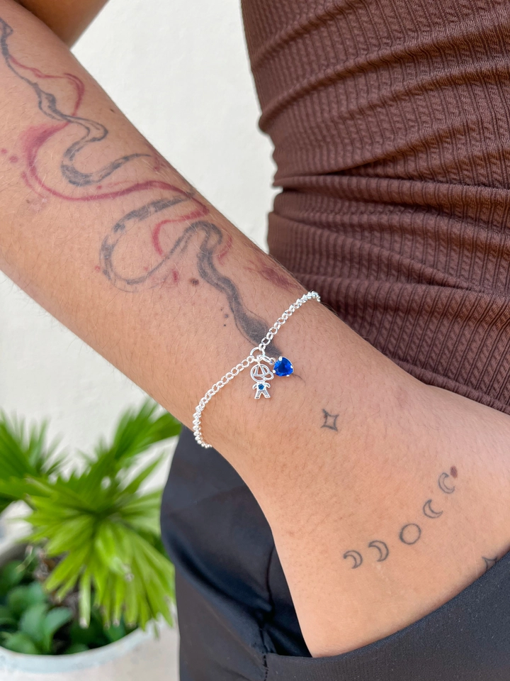 Pulseira Menino ou Menina - Semijoia - imagem 2