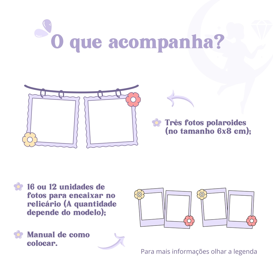 Kit Fotos Para Relicários (Escolha o modelo) - imagem 2
