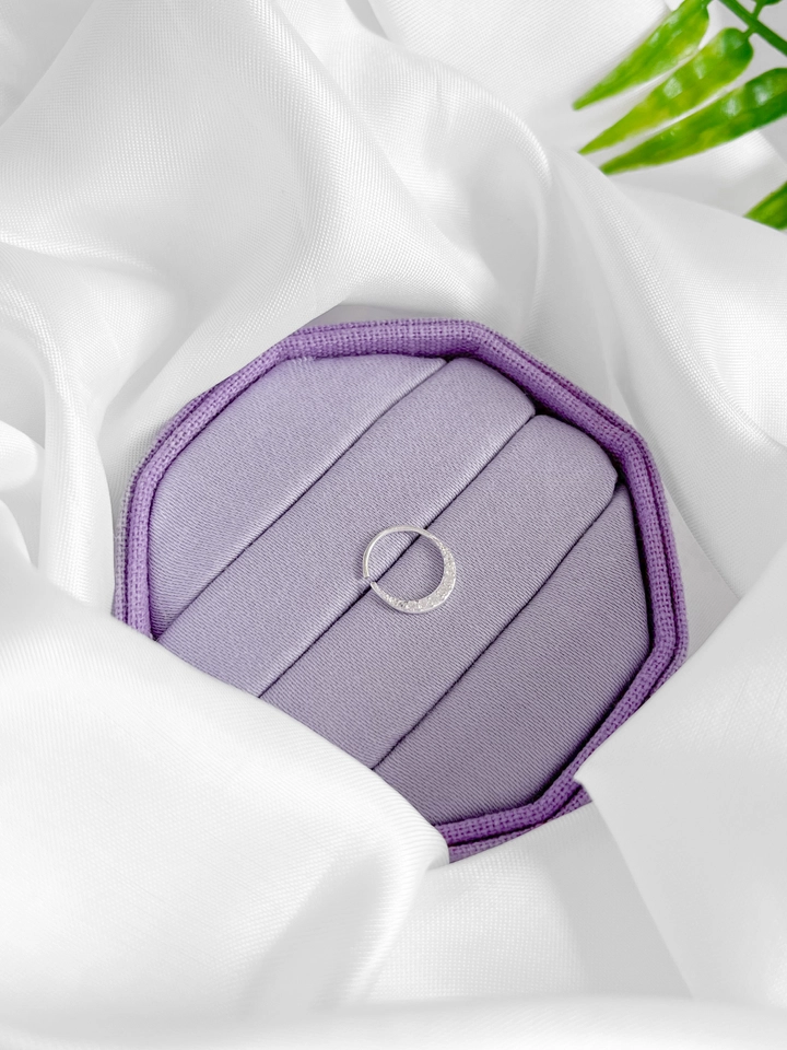 Piercing Argola Cravejada 10mm - Prata Legítima 925