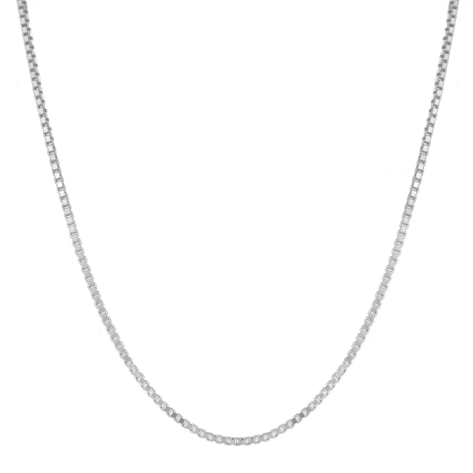 Corrente Veneziana V12 40cm Prata Legítima 925 - 1