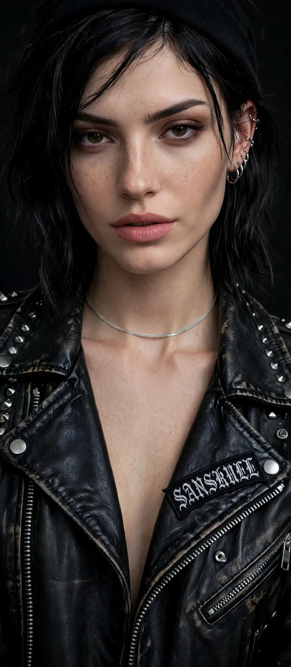 Choker Fita 42cm Prateada - Aço Inoxidável - Fininha Super Brilho - Gargantilha Minimalista Feminina SANSKULL Prime - 3