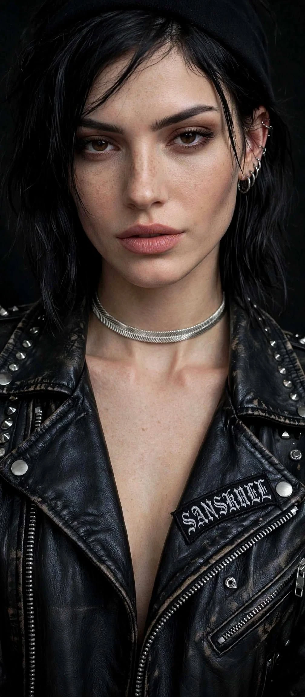 Choker Malha Cobra Escamada 40cm - Aço Inox Prata - SANSKULL - 2
