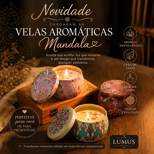 Velas aromaticas ⚜️Mandala