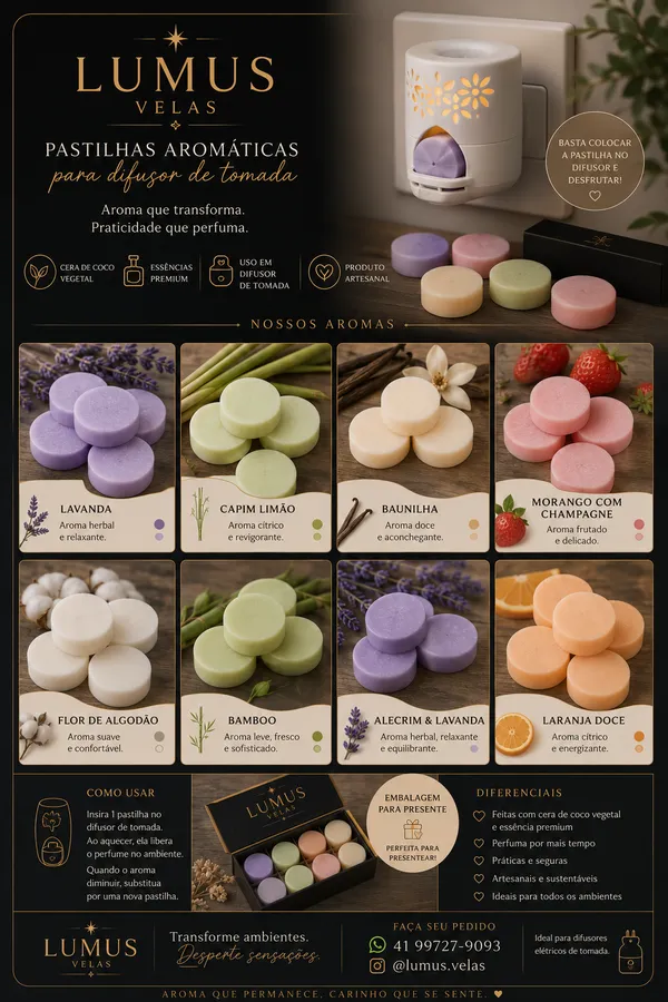 Pastilhas aromaticas