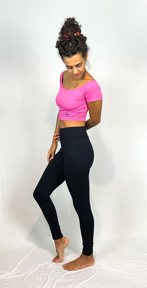 PROMO ÚLTIMAS PEÇAS - Cropped Ombro a Ombro Rosa - 3