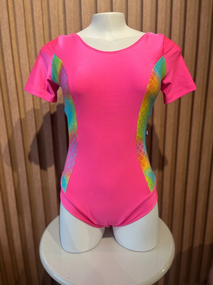 Body Manguinhas Rosa Sereia - 3