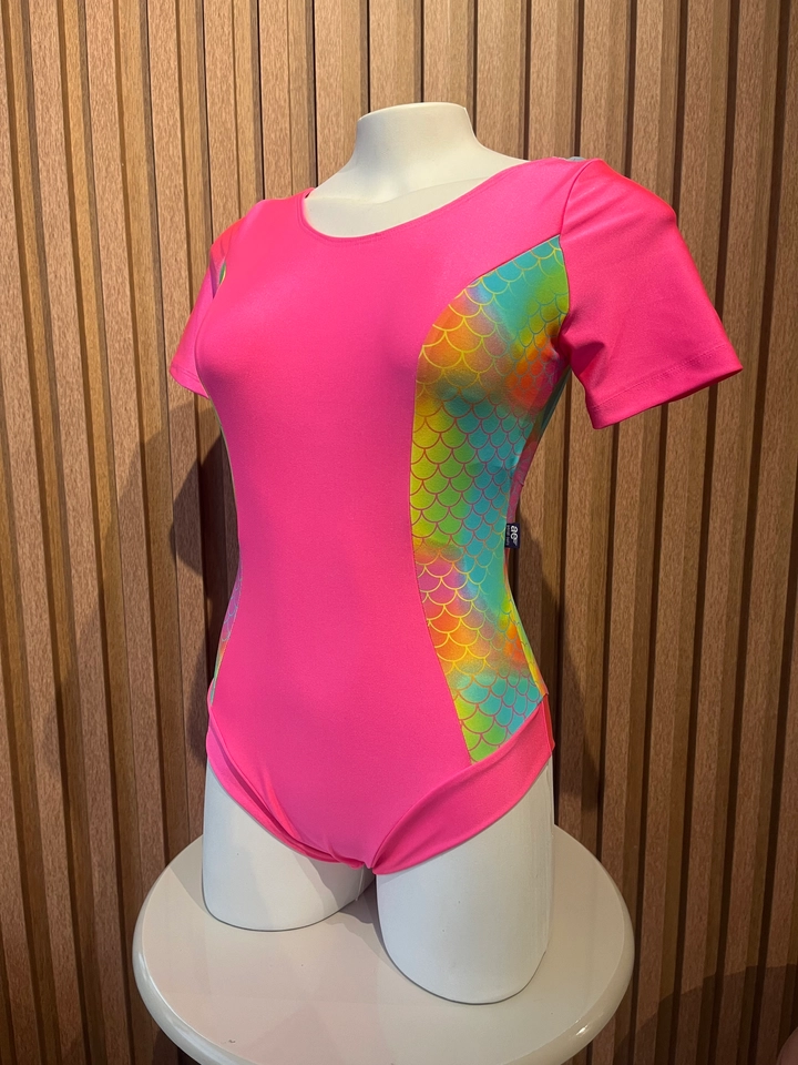 Body Manguinhas Rosa Sereia - 4