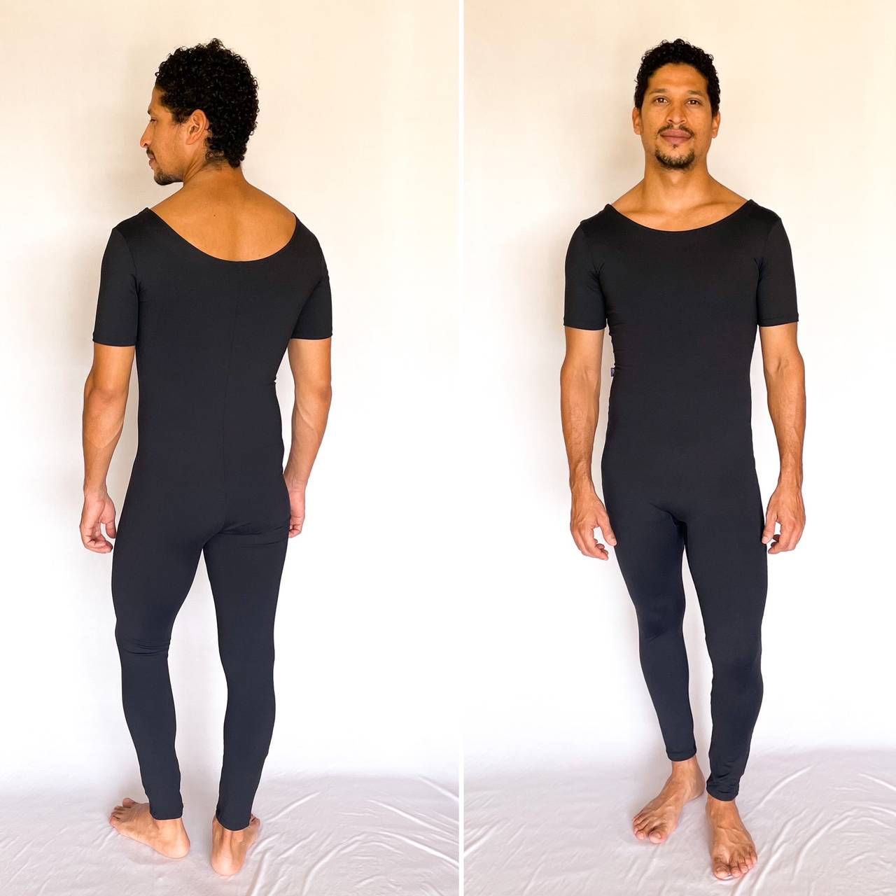 Macacão Masculino/Unissex Básico Mangas Legging