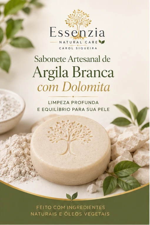 Sabonete de Argila Branca  - 4