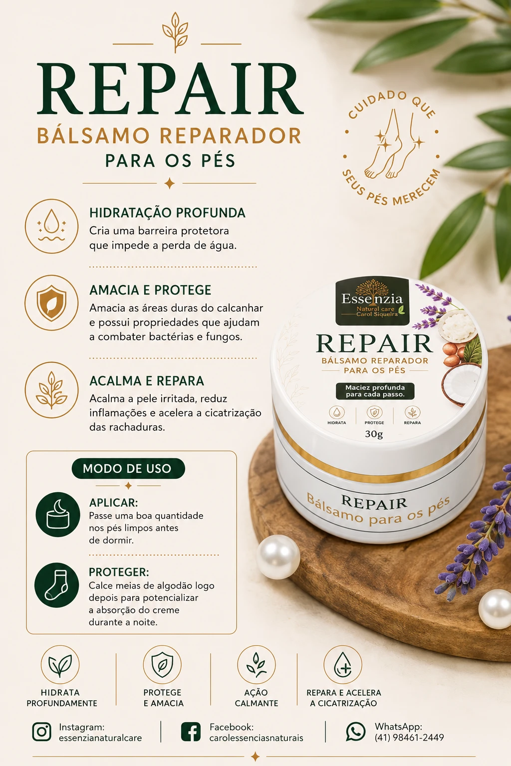 Repair Balsamo reparador dos pés  - 3
