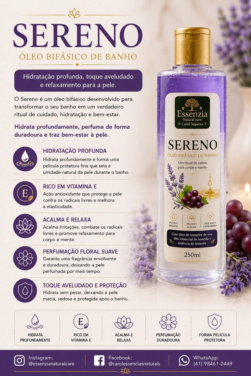 Sereno Oleo Bifasico de banho  - 2