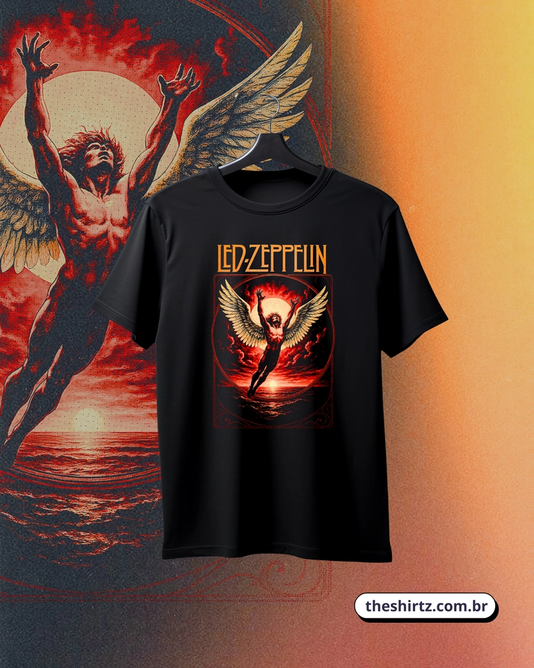 Camiseta Led Zeppelin 2 (DTF Halftone) - imagem 1