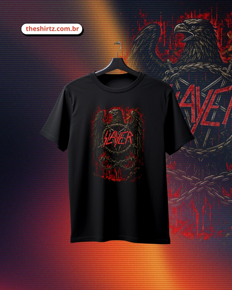 Camiseta Slayer Bird (DTF Halftone) - imagem 1