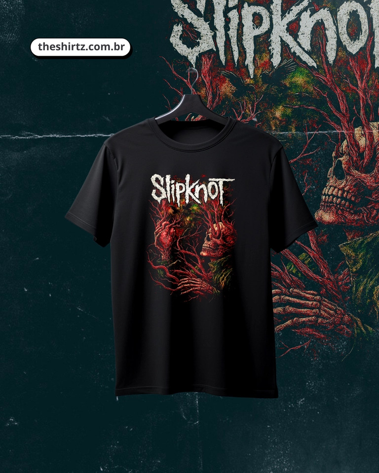 Camiseta Slipknot (DTF Halftone) - imagem 1