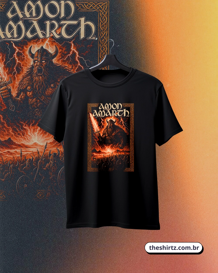 Camiseta Amon Amarth (DTF Halftone) - imagem 1