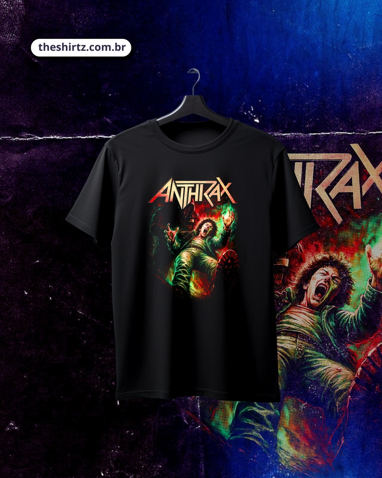 Camiseta Anthrax (DTF Halftone) - imagem 1