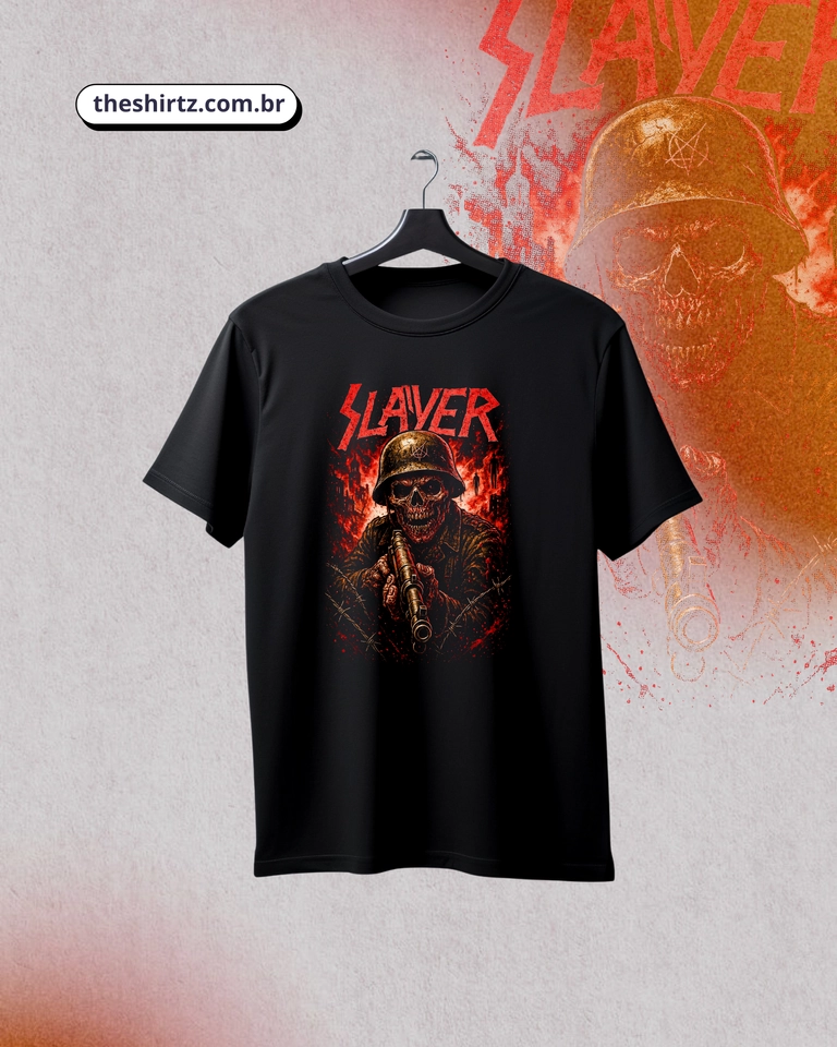 Camiseta Slayer Soldier (DTF Halftone) - imagem 1