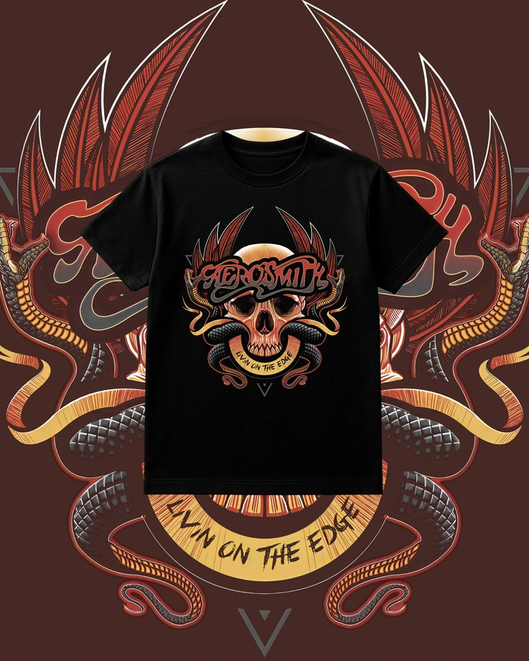 Camiseta Aerosmith Livin (DTF) - imagem 1