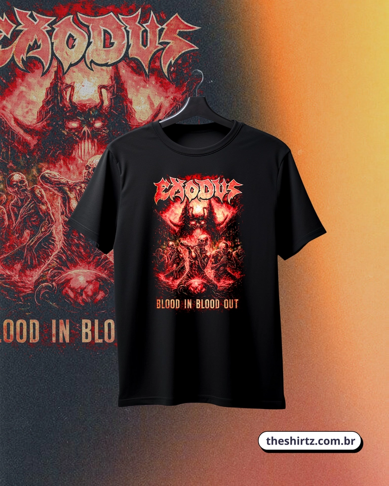 Camiseta Exodus Blood (DTF Halftone) - imagem 1