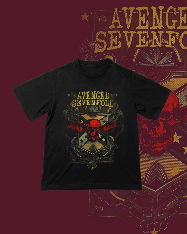 Camiseta Avenged Sevenfold | Red Skull (DTF) - imagem 1