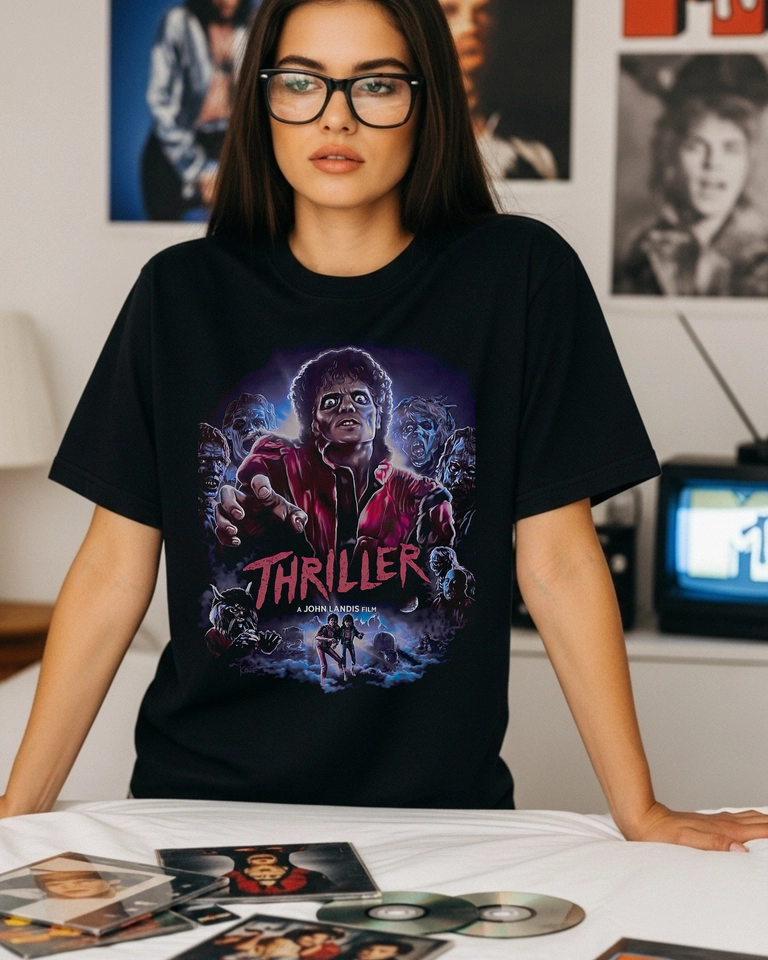 Camiseta Michael Jackson | Thriller (DTF) - imagem 1
