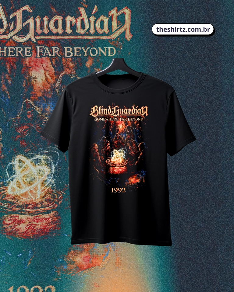 Camiseta Blind Guardian 1992 (DTF Halftone) - 1
