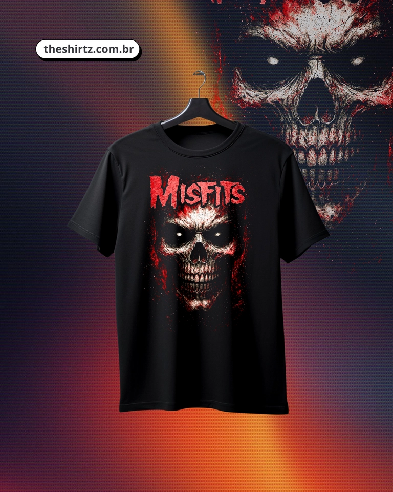 Camiseta Misfits | Skull (DTF Hallftone) - 1