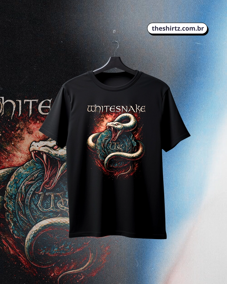 Camiseta Whitesnake (DTF Halftone) - imagem 1