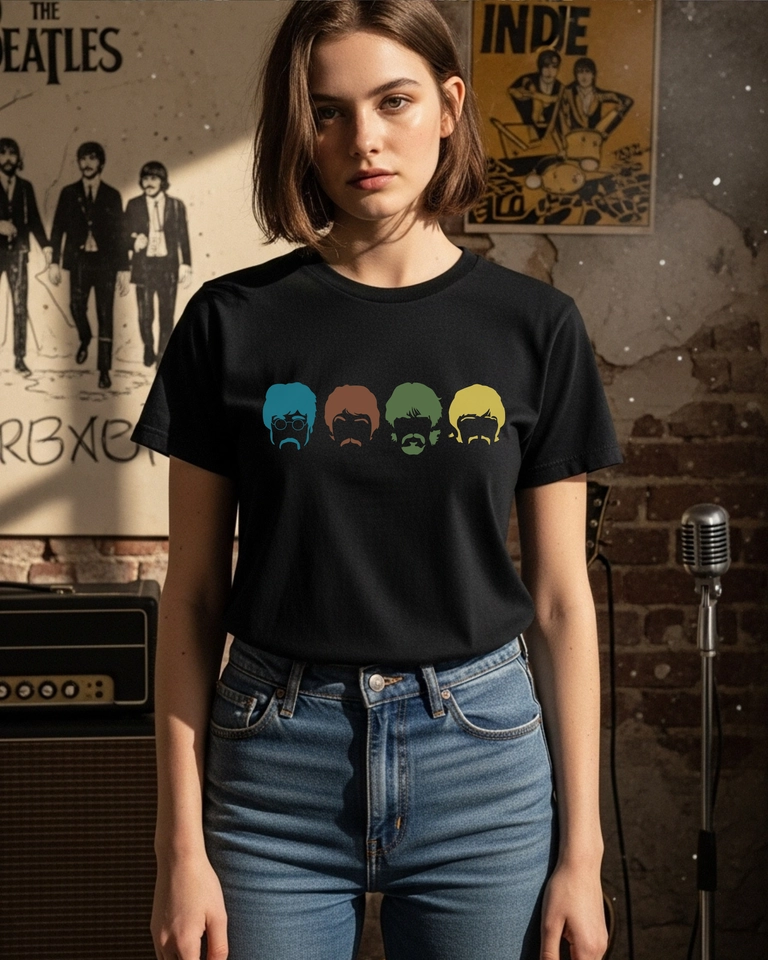 Camiseta The Beatles | Faces (DTF) - imagem 1