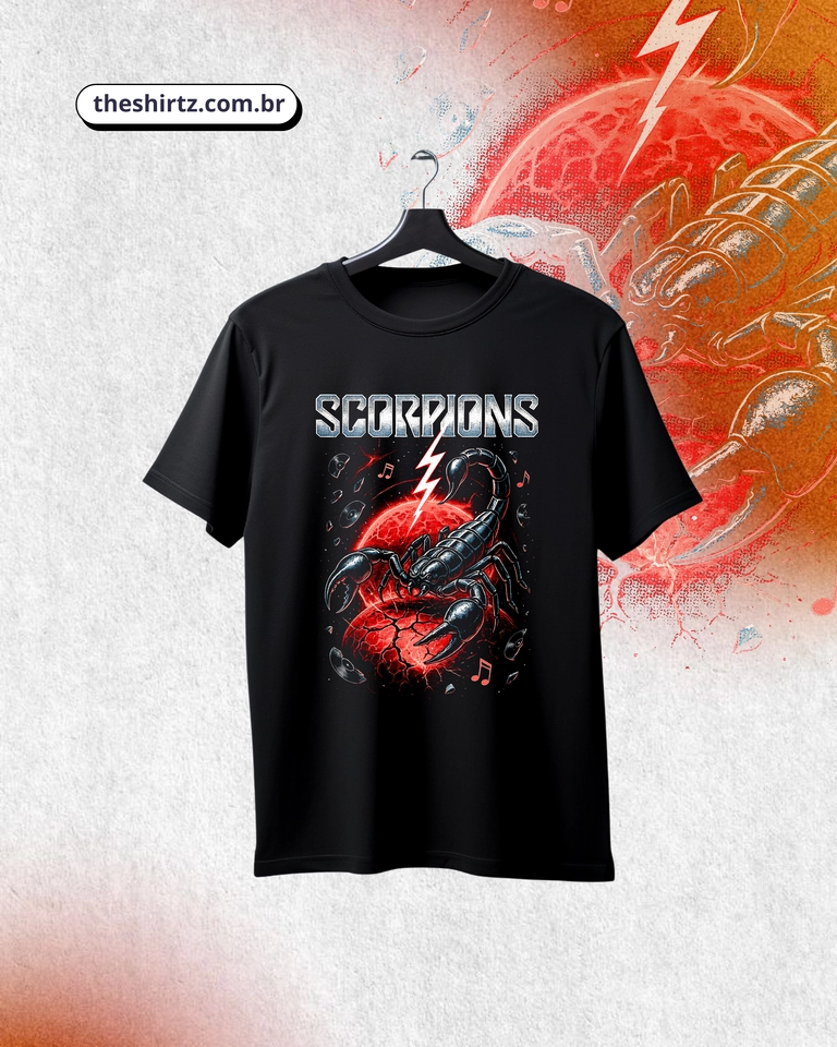 Camiseta Scorpions (DTF Halftone) - imagem 1