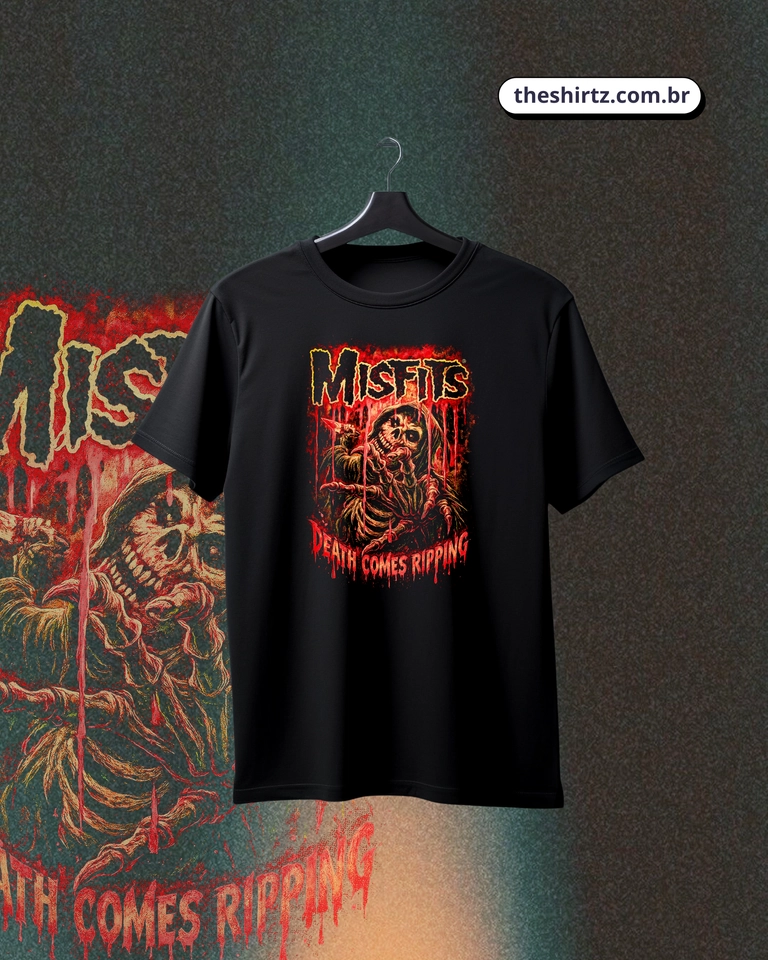 Camiseta Misfits | Death (DTF Halftone) - imagem 1