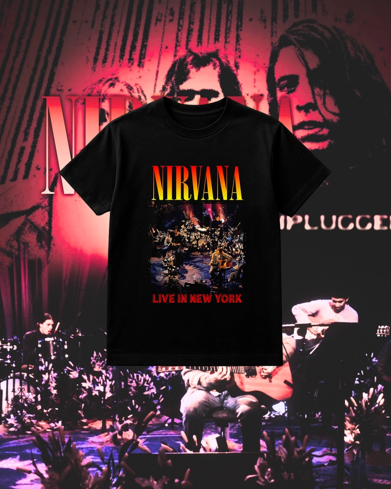 Camiseta Nirvana Live New York (DTF) - imagem 1