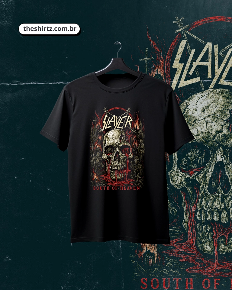 Camiseta Slayer (DTF Halftone) - imagem 1