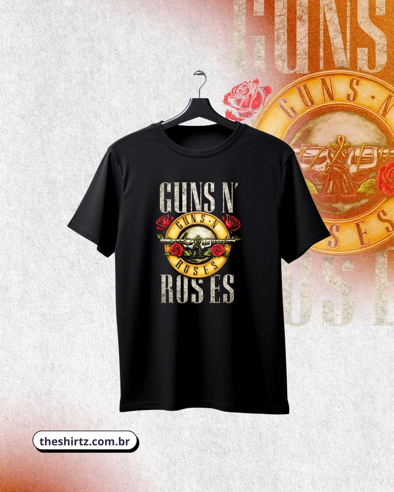Camiseta Guns N Roses (DTF Halftone) - imagem 1