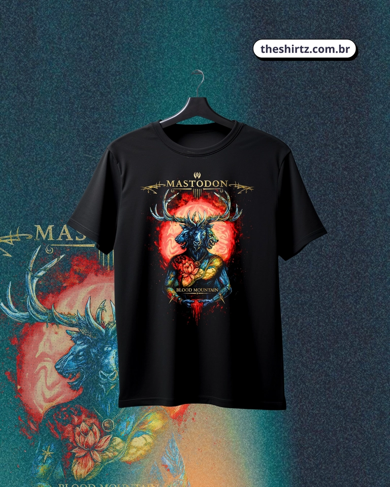 Camiseta Mastodon | Blood (DTF Halftone) - imagem 1