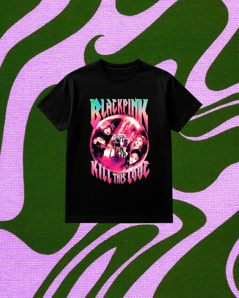 Camiseta BLACKPINK (DTF) - imagem 1