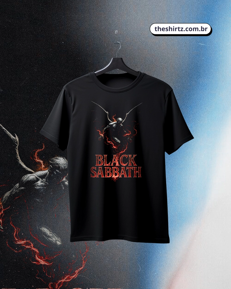 Camiseta Black Sabbath (DTF Halftone) - imagem 1