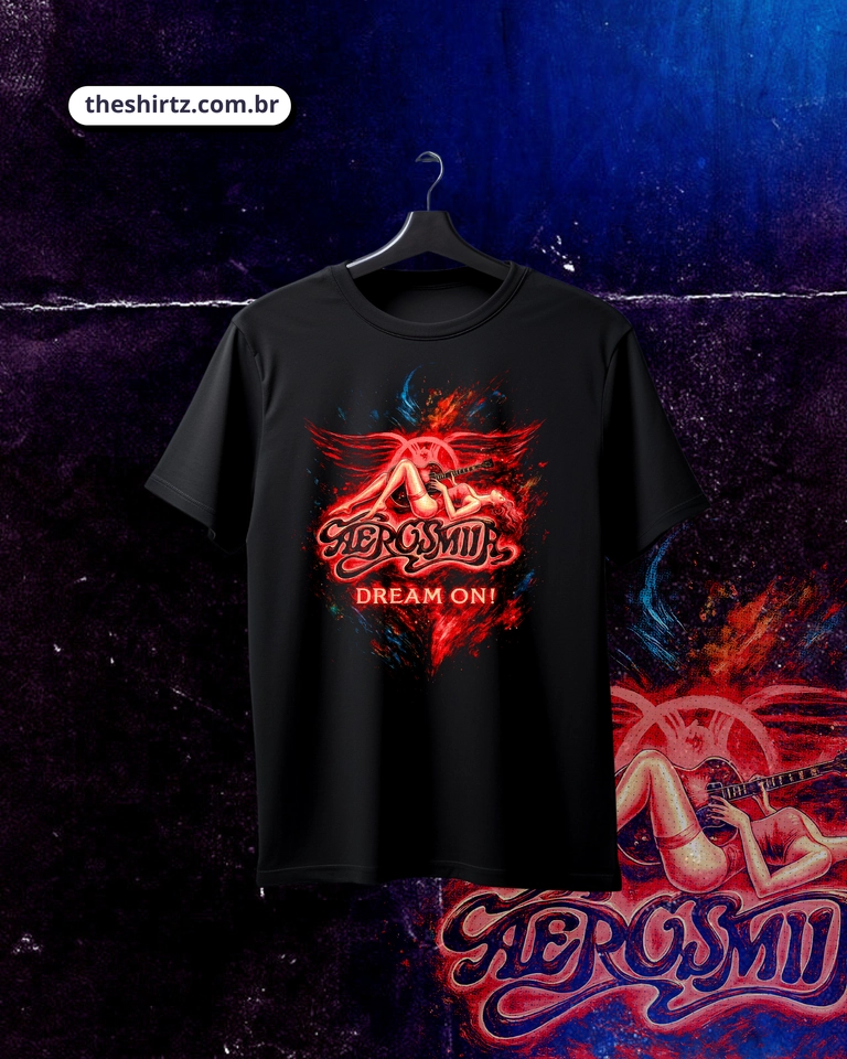 Camiseta Aerosmith (DTF Halftone) - imagem 1