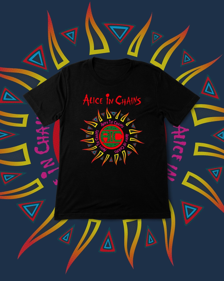 Camiseta Alice In Chains (DTF Halftone) - imagem 1