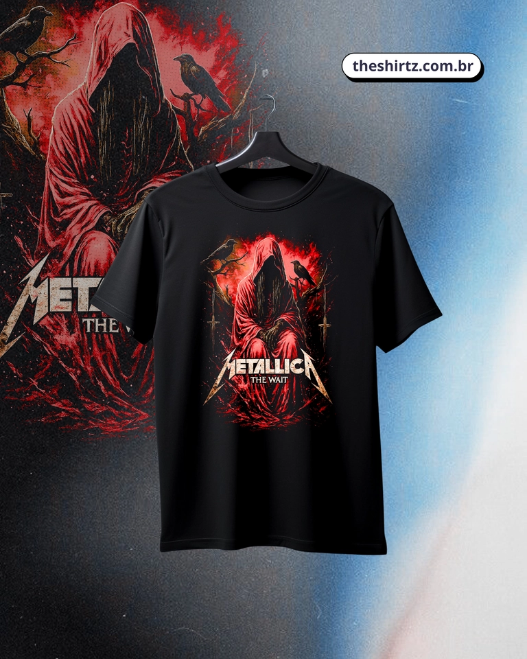 Camiseta Metallica | The Wait (DTF Halftone) - imagem 1
