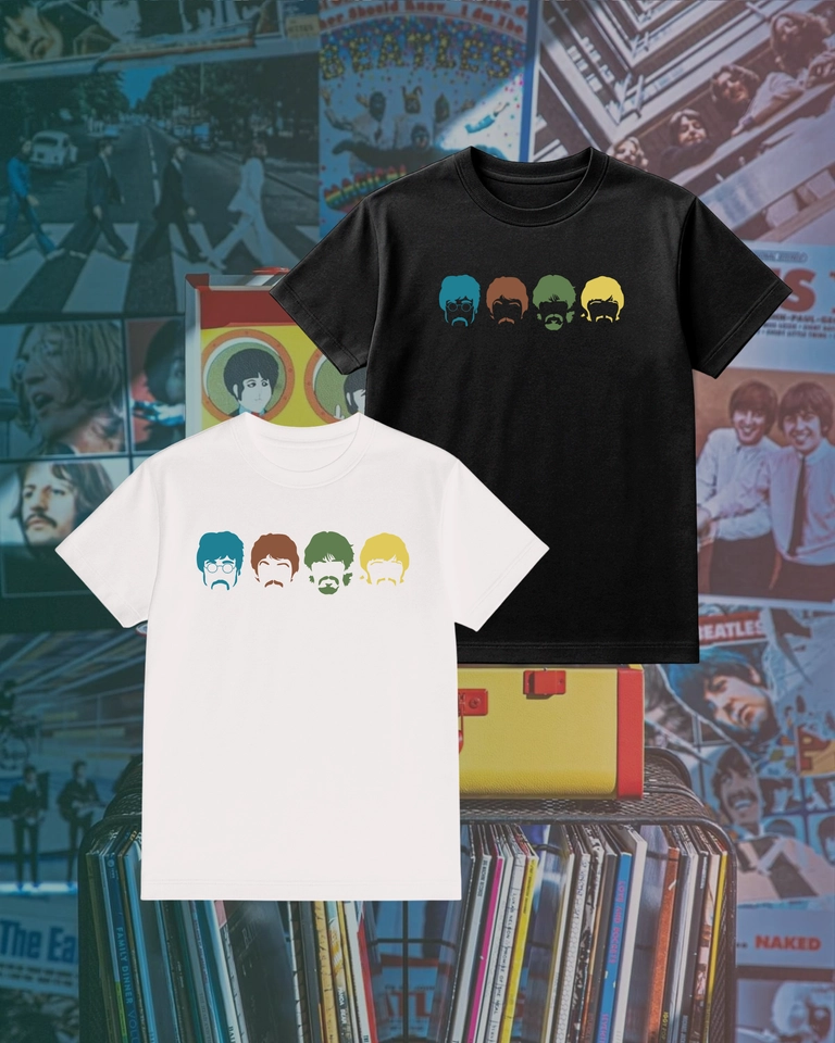 Camiseta The Beatles | Faces (DTF) - imagem 2