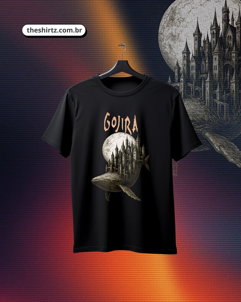 Camiseta Gojira (DTF Halftone) - imagem 1