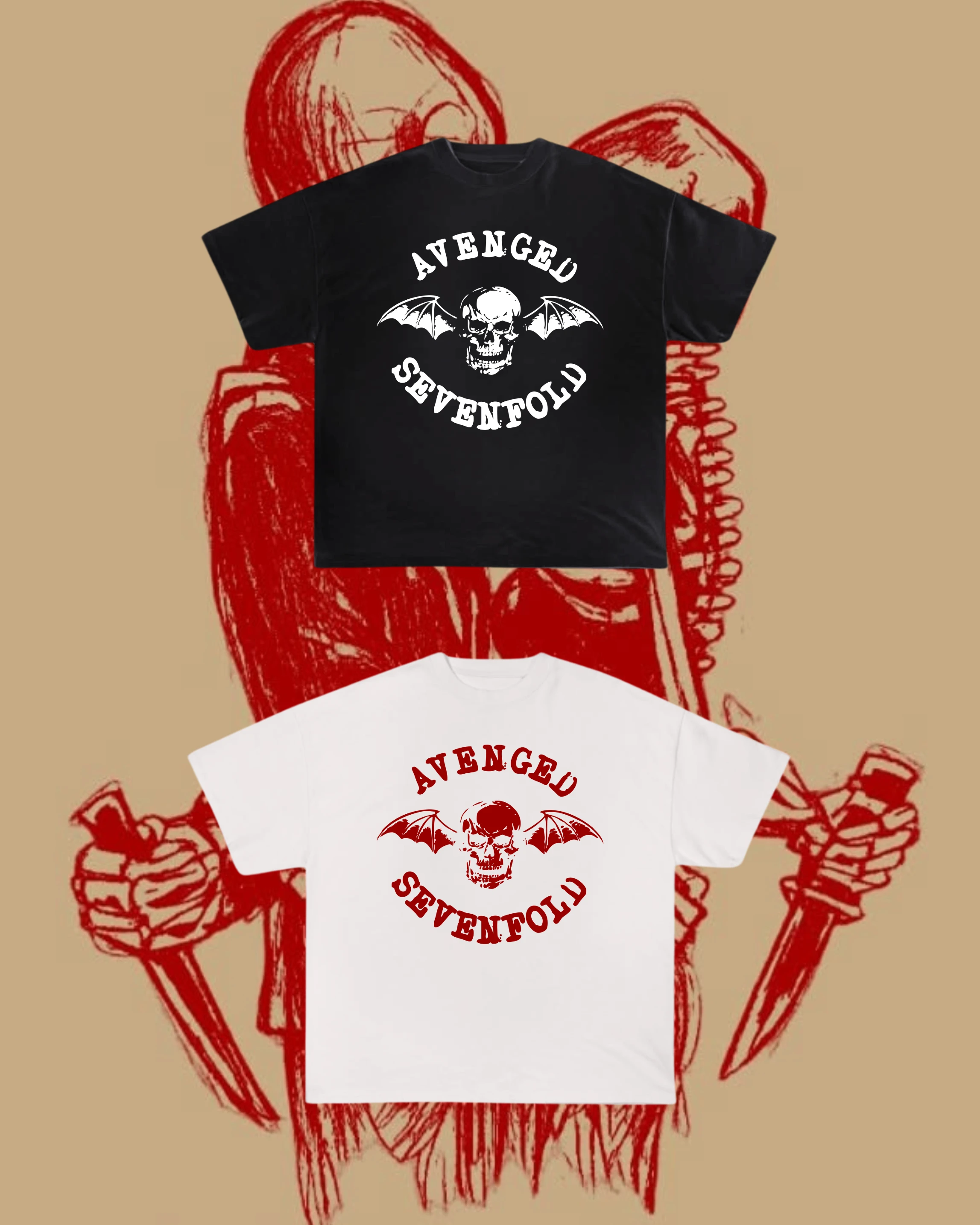 Camiseta Avenged Sevenfold | Deathbat - 1