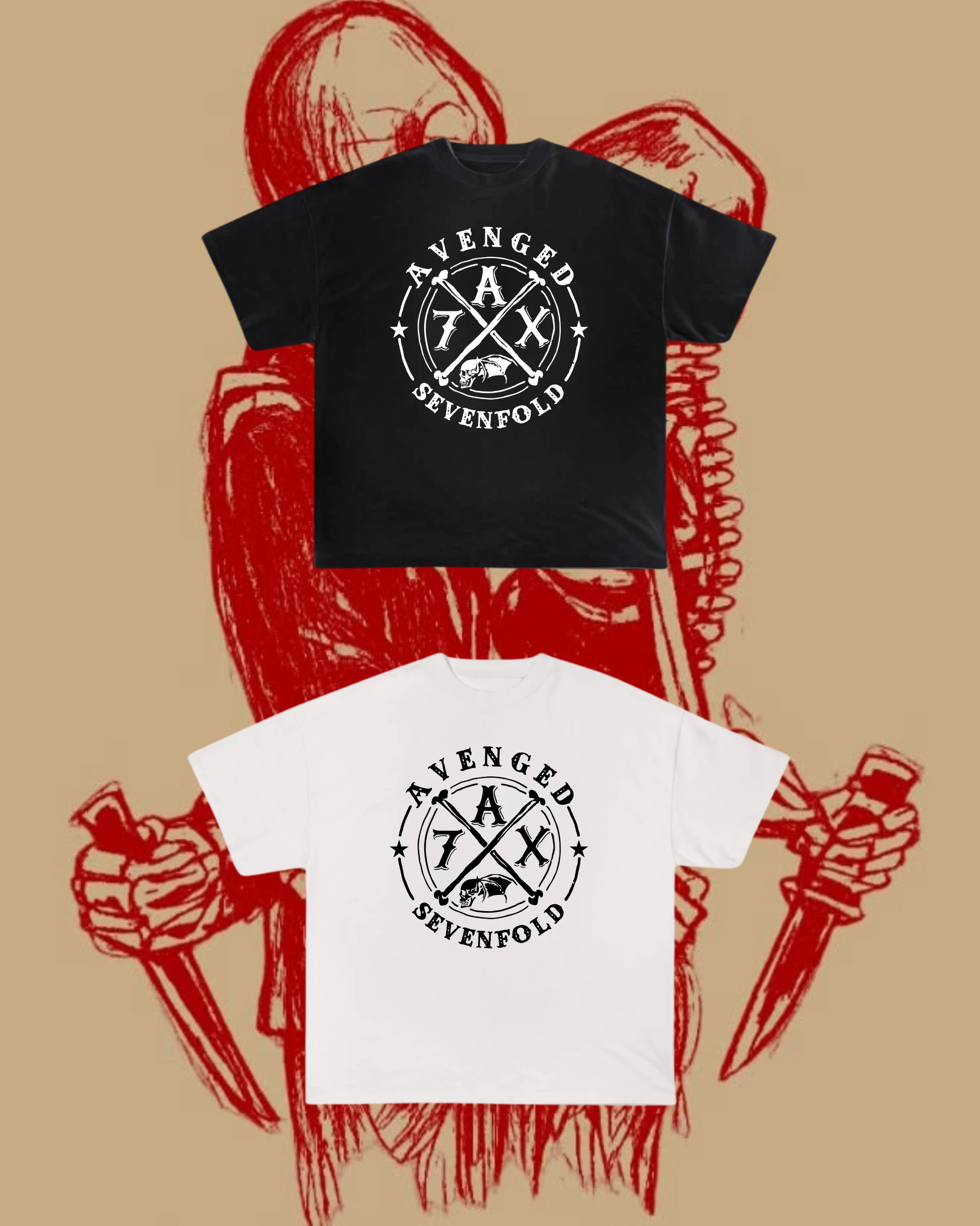 Camiseta Avenged Sevenfold | X - 1