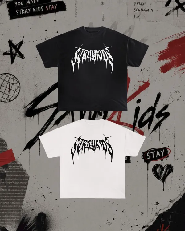 Camiseta Stray Kids | Logo Dark - imagem 1