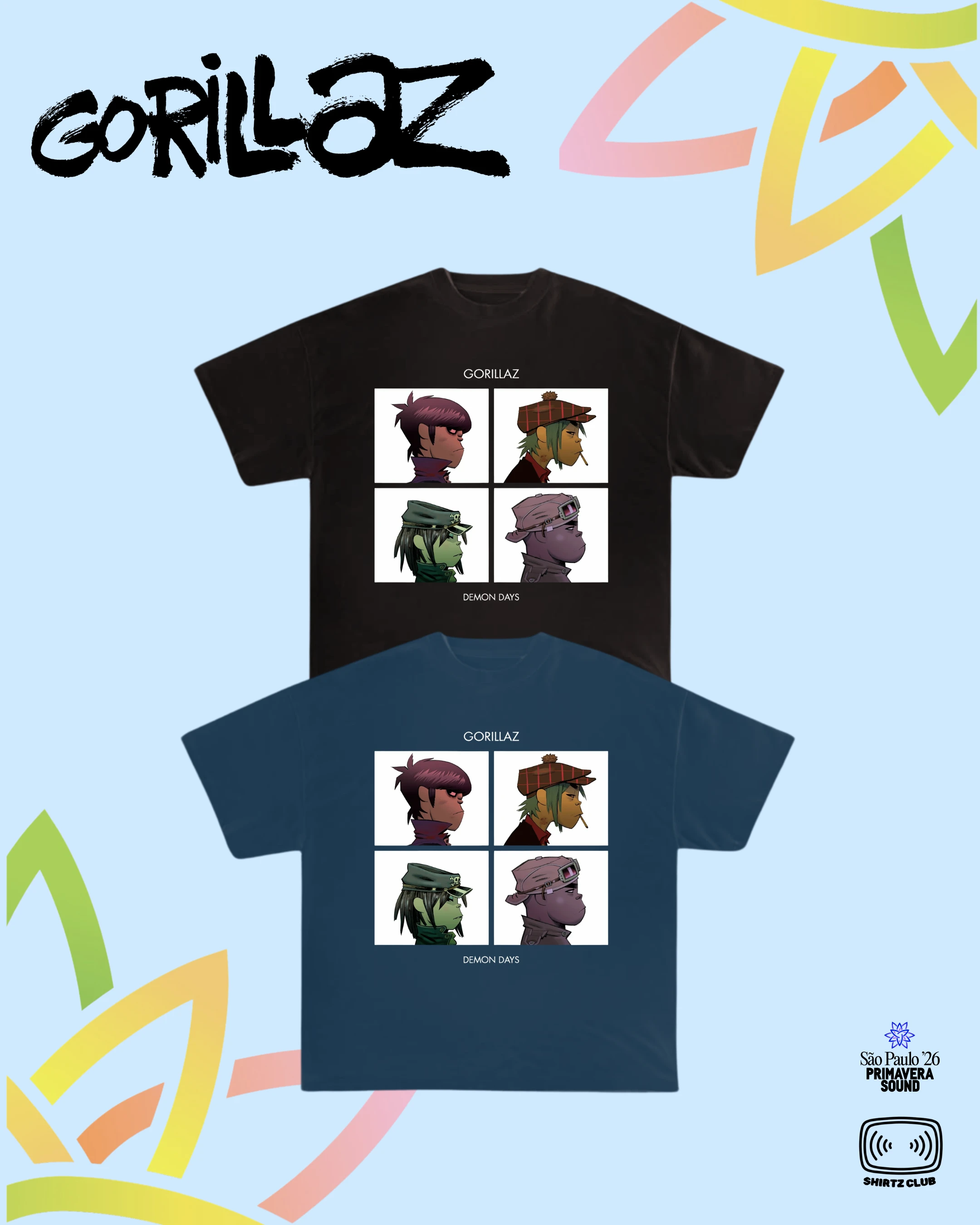 Camiseta Gorillaz | Demon Days - 1