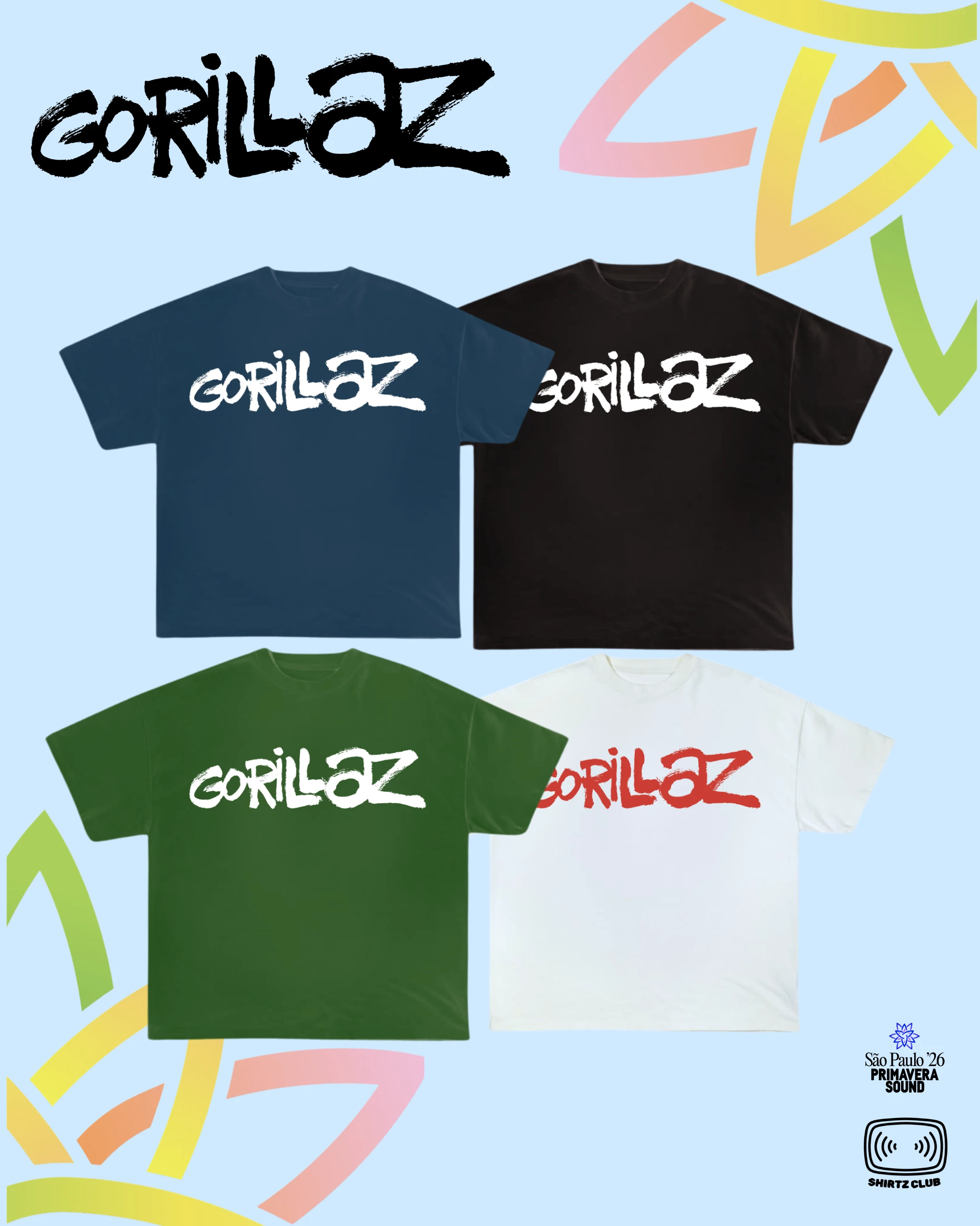 Camiseta Gorillaz | The Logo - 1